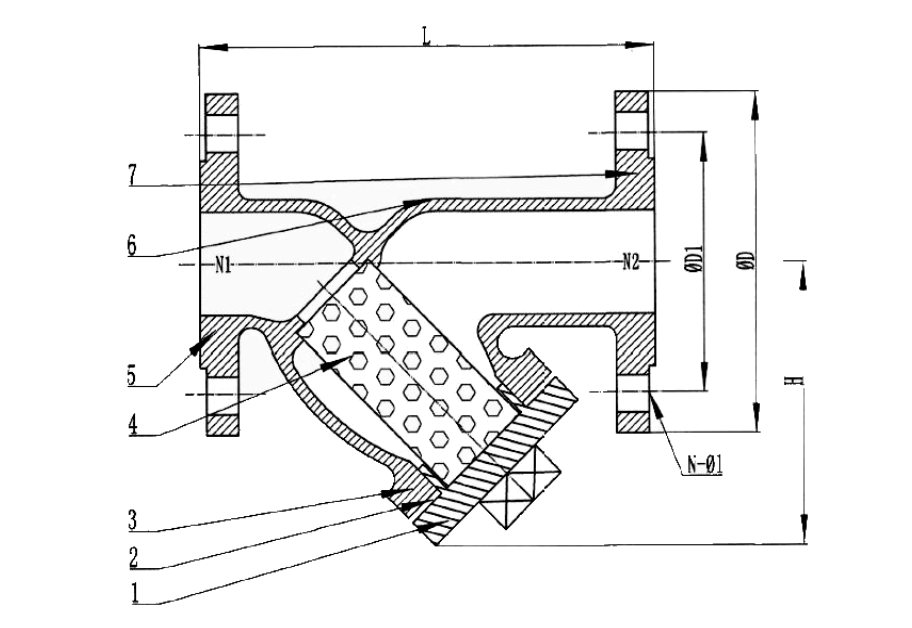 Y-Strainer ANSI 150 Cast Steel &mdash; 3