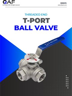 Katalog AF Hydro ball valve tiga arah T-port