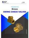 AF Hydro threaded end brass swing check valves catalogue
