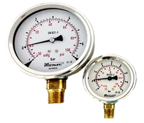100 mm dial pressure gauge