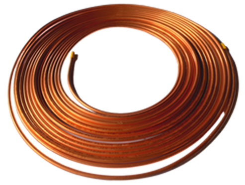 Copper coil wound flat