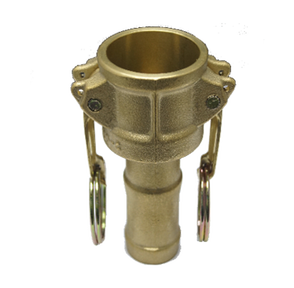 Brass Type C Female Coupler with Hose Shank