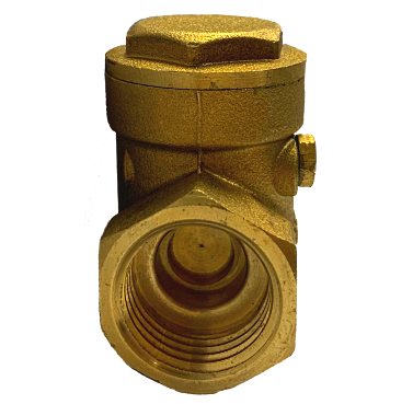 NPT threaded brass swing check valve