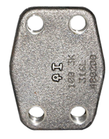 SAE blind flange O-ring side