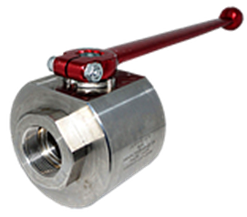 SAE flange ball valve with adapter