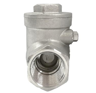 Swing check valve SS316 berulir - cap stainless berulir dengan gasket PTFE